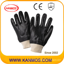 Black Anti-Solvent PVC Dipped Industrial Safety Work Gloves (51203R)